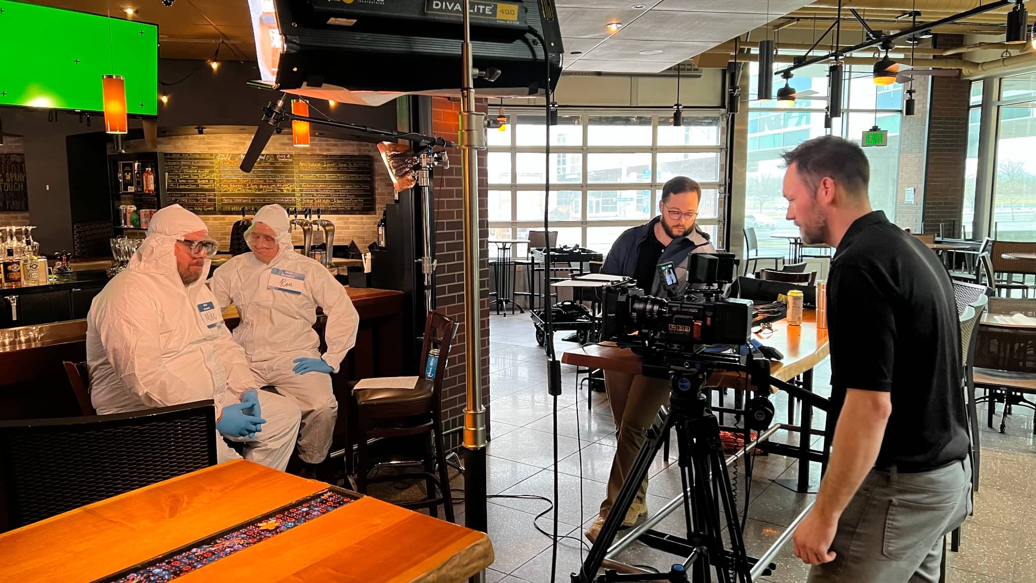 Kyle Working on a Video
